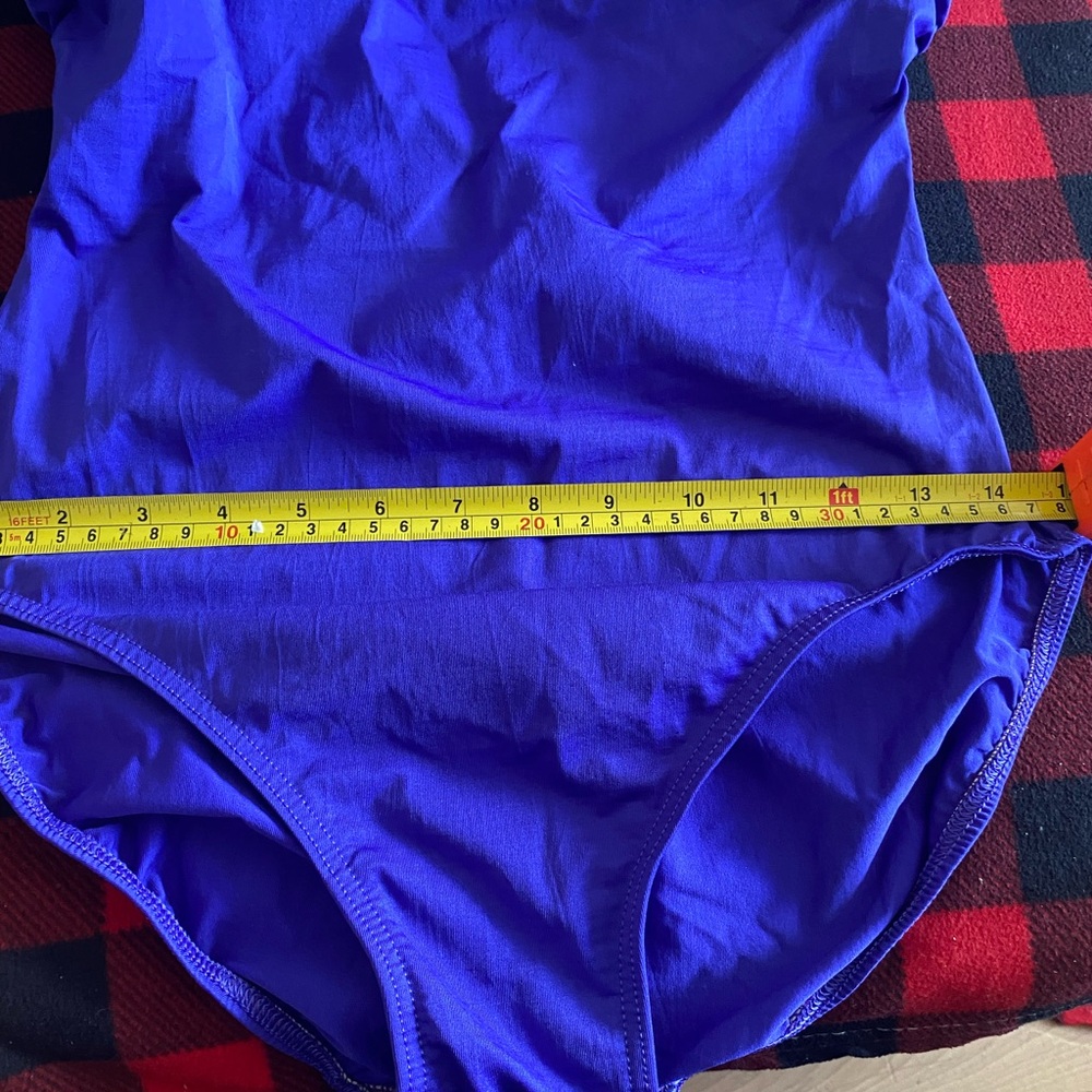 Purple Swimsuit with Gold Embroidery - Picture 6 of 7